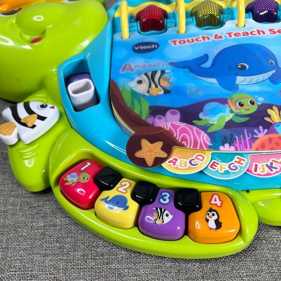 VTech Touch and Teach Sea Turtle Interactive Electronic Learning Book - Picture 5 of 12